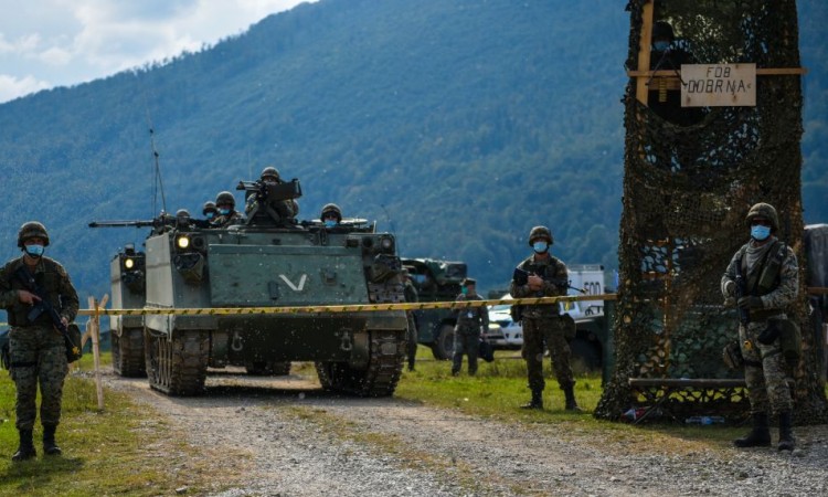 Završena vježba Bataljonske grupe lake pješadije OSBiH na poligonu 'Manjača'