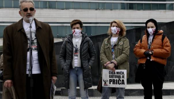 Završeni protesti u Sarajevu, manje građana nego prošli put