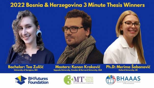 Završeno 3MT takmičenje u BiH, najbolji nagrađeni