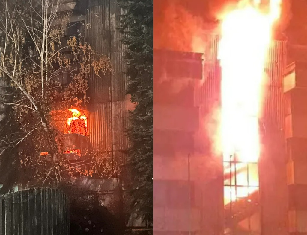 Zavidovićki nekadašnji hotel Kristal u plamenu
