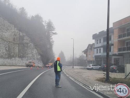 Zbog radova na ulazu u Konjic saobraća se jednom saobraćajnom trakom