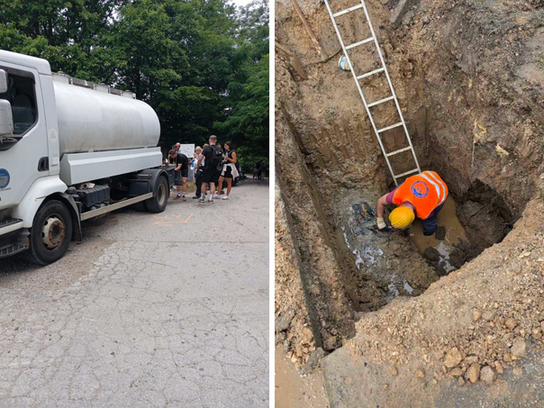 Zbog kvara Sarajlije bez vode, raspoređene cisterne