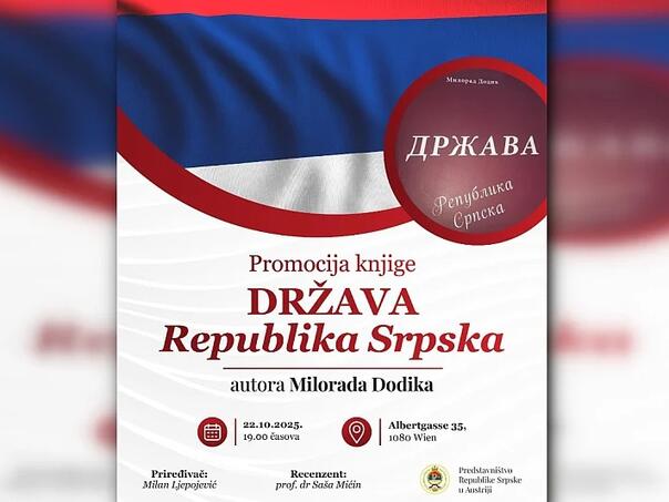 Zbog zabrane ulaska u Austriju, Dodik neće biti na promociji svoje knjige