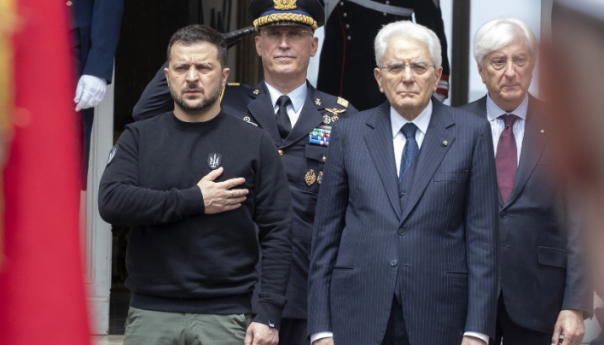 Zelenski stigao u Rim: Italijanski zvaničnici na strani Ukrajine