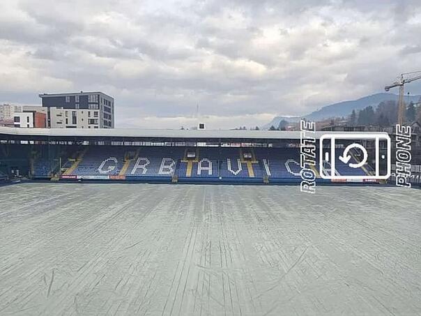 Željezničar zaštitio teren za meč protiv Slobode