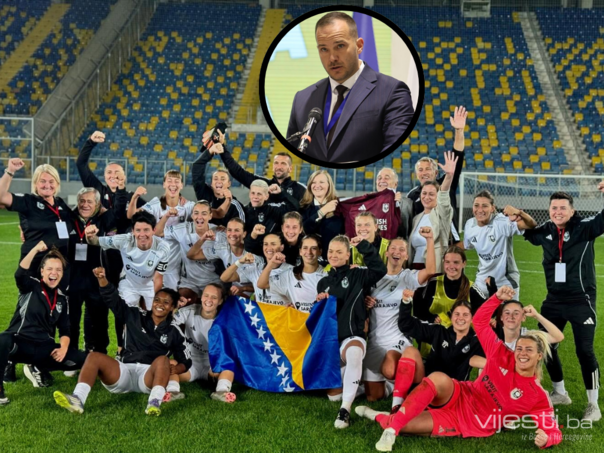 Zeljković čestitao timu SFK 2000: Naš ženski fudbal ima snagu za velike stvari