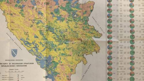 Zemljišna karta RBiH iz 1992.: U Dejtonu imovina nije predata entitetima