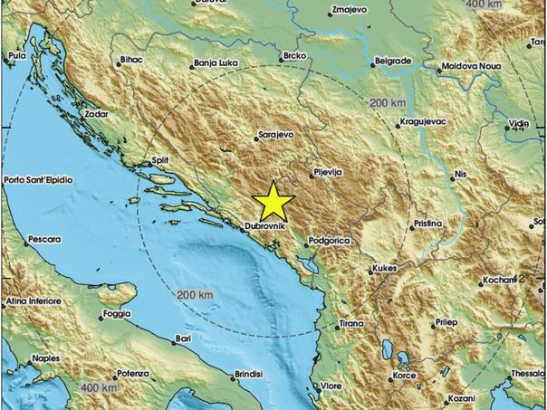 Zemljotres 3,8 Rihtera registrovan u Hercegovini