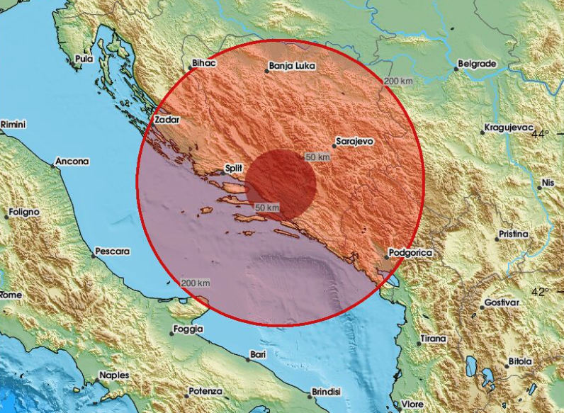 Zemljotres jačine 3.1 stepena pogodio Grude