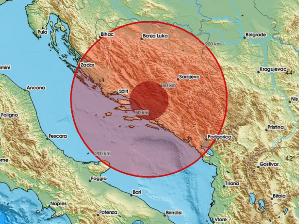 Zemljotres jačine 3.1 stepena pogodio Grude