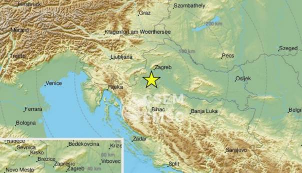 Zemljotres jačine 3,2 stepena uzdrmao Petrinju