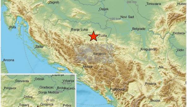 Zemljotres jačine 3,6 po Rihteru u okolini Tuzle