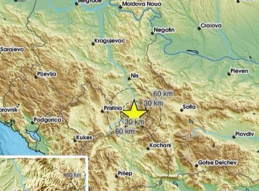 Zemljotres jačine 3,7 stepeni po Richterovoj skali pogodio Srbiju