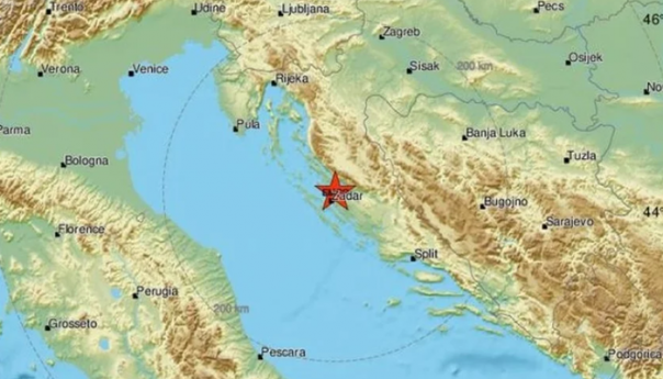 Zemljotres jačine 3,7 stepeni uznemirio stanovnike Zadra