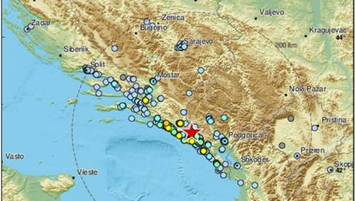 Potres od 4.7 po Richteru u Crnoj Gori, osjetio se i u Dalmaciji
