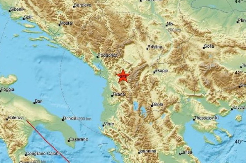 Zemljotres jačine 4,5 stepeni po Richteru pogodio Albaniju