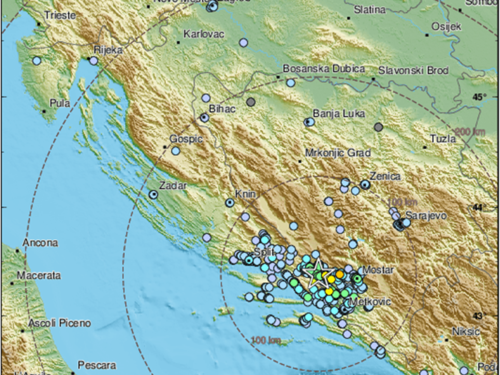 Zemljotres jačine 4.6 stepeni pogodio Hercegovinu