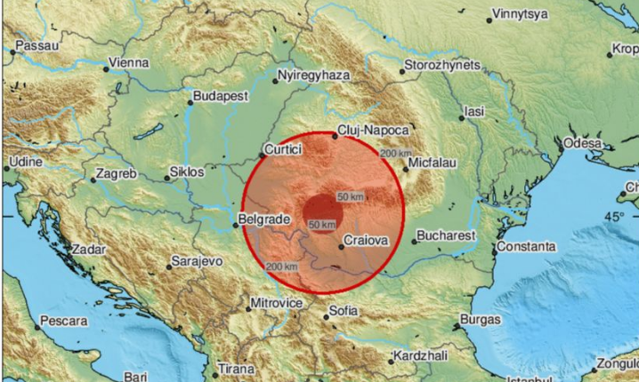 Zemljotres jačine 4,8 pogodio Rumuniju