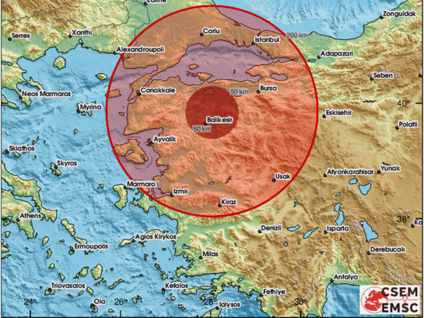 Zemljotres jačine 4,9 stepeni pogodio zapadnu Tursku