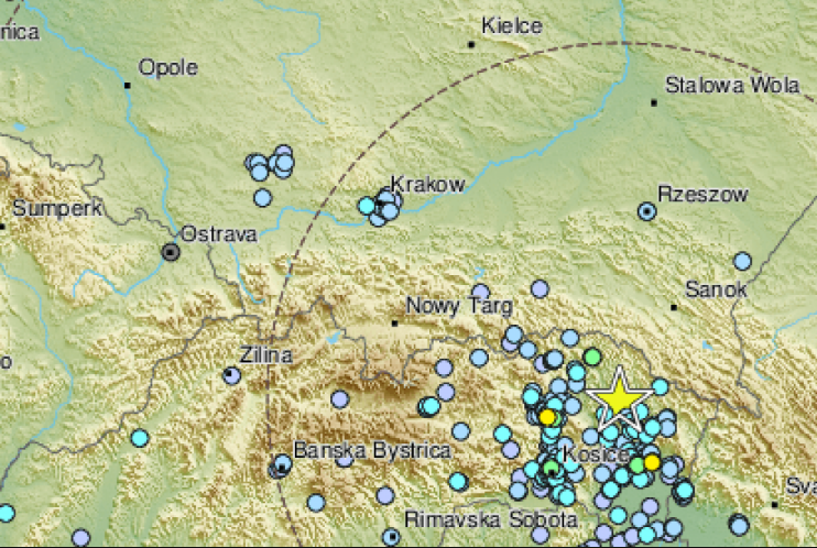 Zemljotres jačine 5.0 stepeni po Richteru pogodio Slovačku