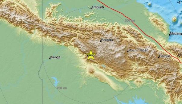 Zemljotres jačine 6.2 stepeni po Richteru pogodio regiju Papue