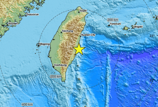Zemljotres jačine 6 stepeni pogodio Tajvan