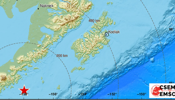 Zemljotres jačine 8,2 stepena po Richteru pogodio Aljasku