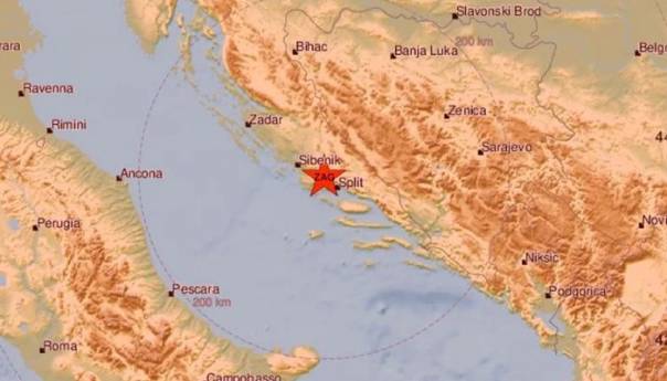 Zemljotres kod Splita