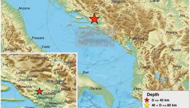 Zemljotres pogodio Bosnu i Hercegovinu