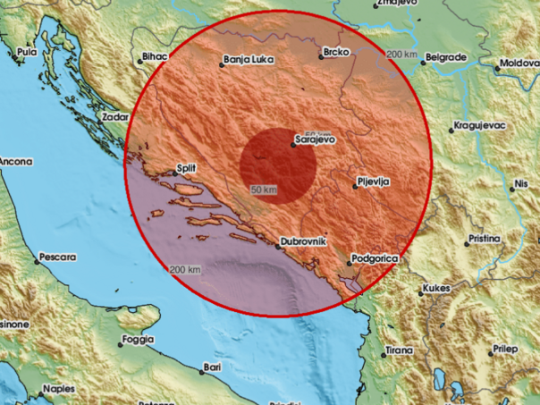 Potres jačine 3,4 stepena zatresao Mostar i okolinu