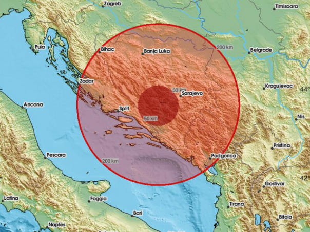 Zemljotres pogodio Hercegovinu