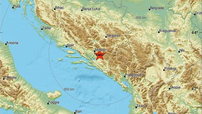 Zemljotres pogodio Hercegovinu: Treslo se u Nevesinju i Mostaru