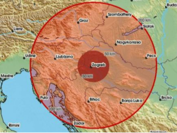 Zemljotres pogodio Hrvatsku, osjetio se u širem području Zagreba