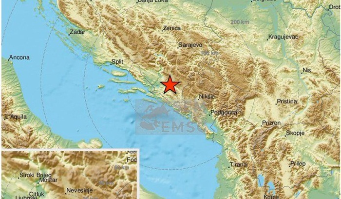 Zemljotres potresao BiH