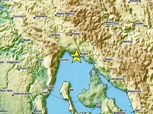 Zemljotres probudio Riječane: 'Jako je zatutnjilo'