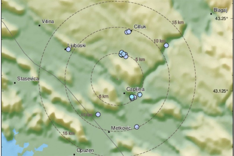 Zemljotres pogodio područje Mostara