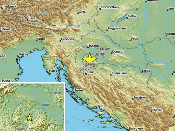 Zemljotres zatresao Hrvatsku, osjetio se i u BiH