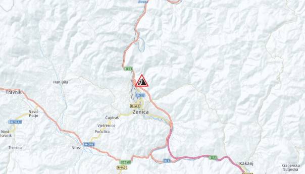 Zenička zaobilaznica zatvorena za saobraćaj zbog većeg klizišta