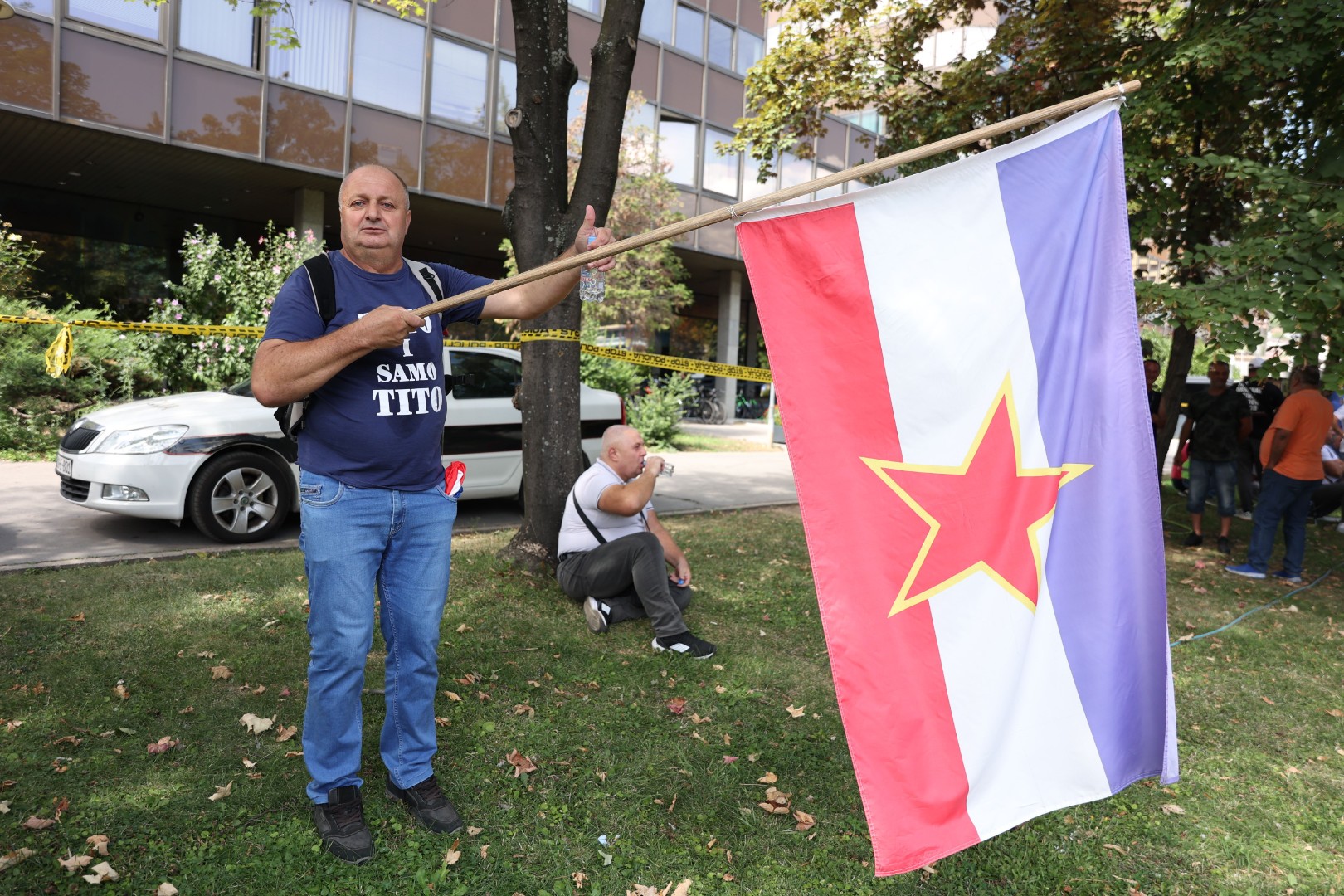 Zenički rudari protestuju ispred Vlade FBiH