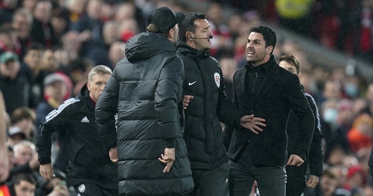 Žestok sukob Kloppa i Artete tokom derbija Liverpoola i Arsenala