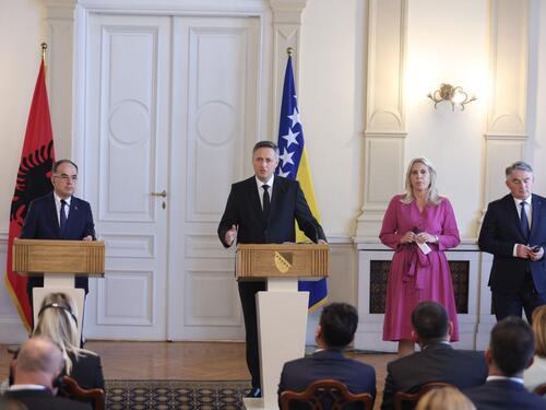 Žestoka polemika na pressu nakon sastanka članova Predsjedništva BiH sa predsjednikom Albanije