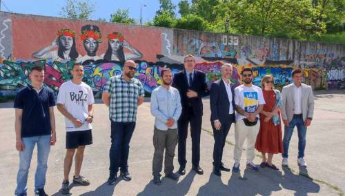 Zidovi na parkingu Zetre mjesta za kreativno izražavanje