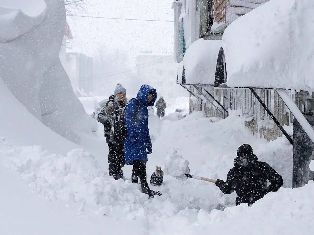 Zimska oluja neviđena u pola vijeka: Stao život na Kamčatki