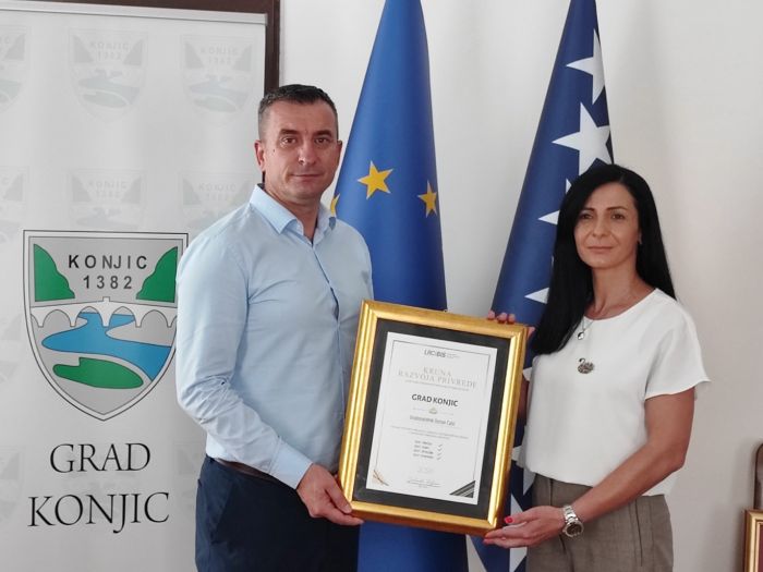 Zlatna Kruna razvoja privrede: Konjic rastao u četiri ključne kategorije