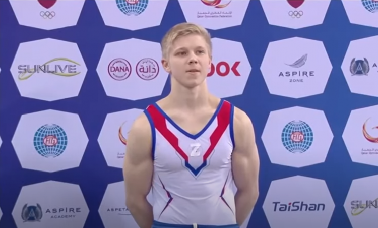 Zloglasno 'Z' sa ruskih tenkova na podijumu SP u gimnastici