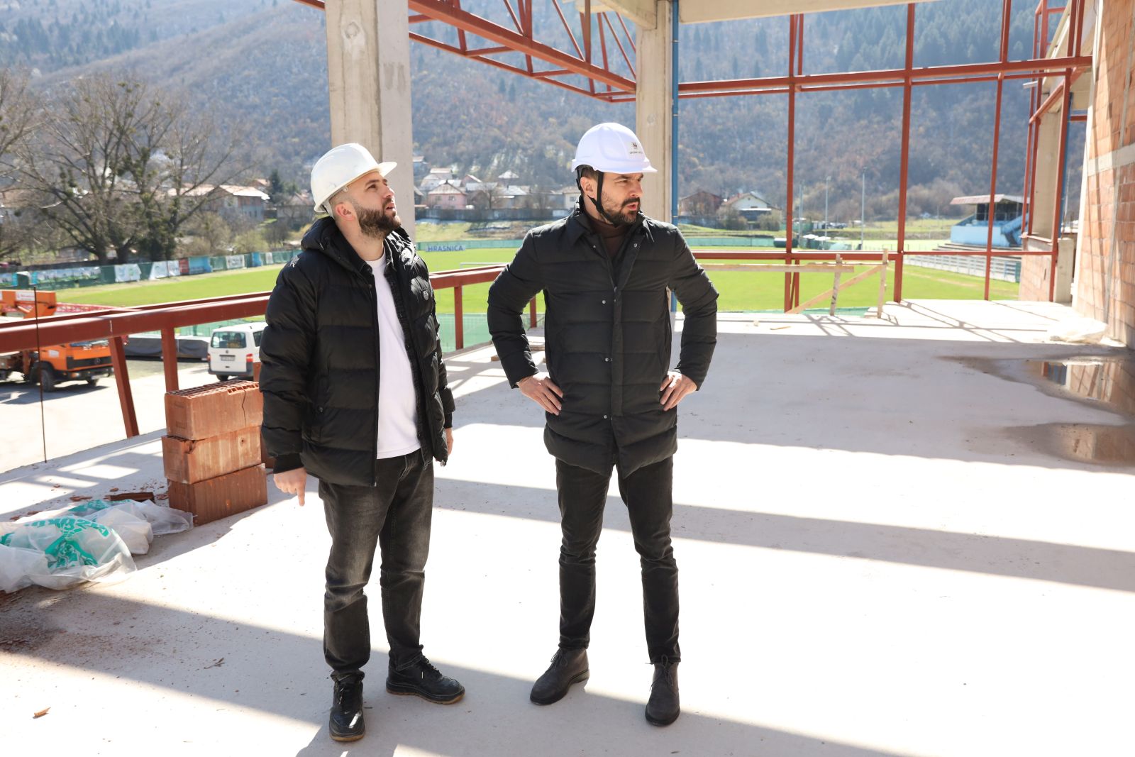 Značajni pomaci na projektu: Načelnik Muzur obišao gradilište nove dvorane u Hrasnici