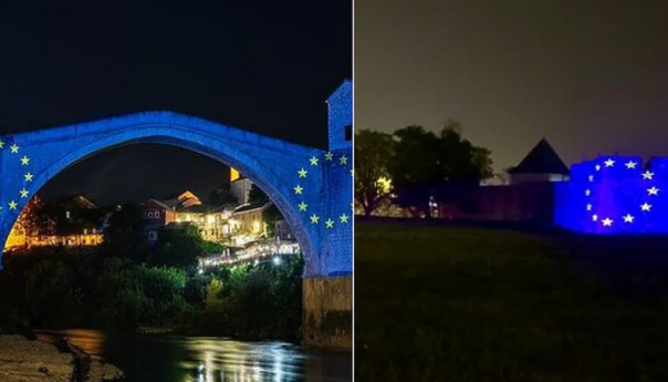 Znamenitosti Sarajeva, Mostara i Banja Luke u bojama EU