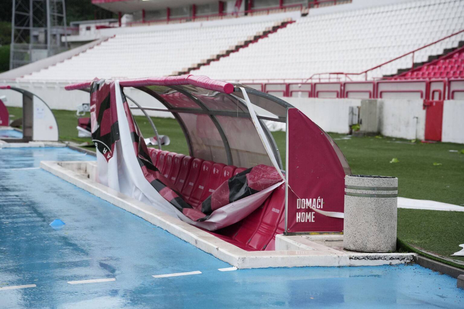 Zrinjski: Oluja prouzrokovala više desetina hiljada maraka štete na stadionu