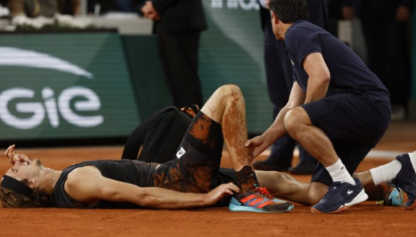 Zverev doživio tešku povredu, Nadal u finalu Roland Garrosa