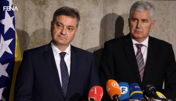 Zvizdić i Čović inicirali važan apel čelnicima EU